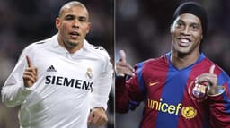 Ronaldo e Ronaldinho Gaúcho brilharam no 'El Clasico' espanhol