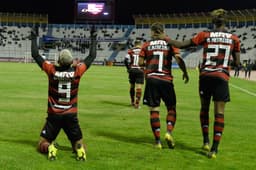 Gabigol, Everton Ribeiro e Bruno Henrique