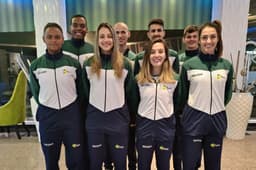 Integrantes da seleção brasileira de taekwondo, que asseguraram sua vaga no Pan de Lima-2019 no último final de semana (Crédito: Divulgação)