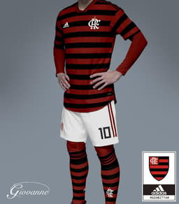 Desenho -  camisa do Flamengo