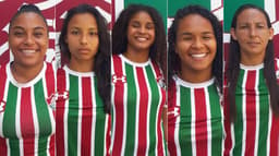 Montagem - Jogadoras Fluminense