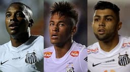 Robinho, Neymar e Gabigol