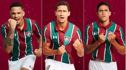 Montagem - Nova camisa Fluminense
