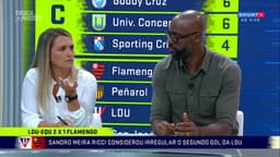 Sandro Meira Ricci vê impedimento em gol da LDU; Ana Thaís discorda