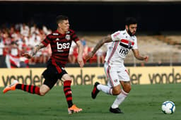Confira a seguir a galeria especial do LANCE! com imagens da partida deste domingo entre São Paulo x Flamengo