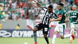 Botafogo x Palmeiras Alex Santana e Bruno Henrique