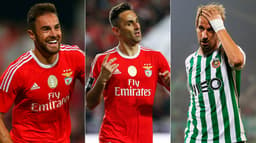 Jardel (Benfica) (Benfica) e Fábio Coentrão (Rio Ave) são uns dos nomes na mesa do Flamengo, segundo Jesus