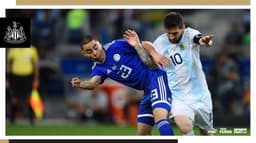 Newcastle - Almirón e Messi