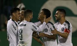 No último jogo oficial fora de casa, o Palmeiras venceu a Chapecoense por 2 a 1, em Santa Catarina