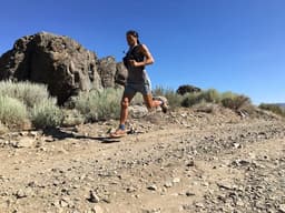 Iazaldir Feitoza durante a Tahoe Rim Trail 100 milhas Endurance Run, uma das principais provas de trail dos Estados Unidos (Divulgação)