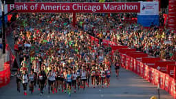 Largada da Maratona de Chicago em 2018. (Divulgação)