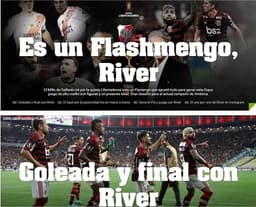 Jornais vitória Flamengo 5x0 Grêmio