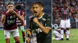 Montagem Flamengo Palmeiras Fluminense