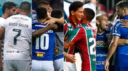Montagem - Botafogo, Cruzeiro, Fluminense e CSA