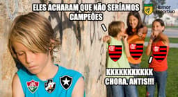 Meme do título do Flamengo na Libertadores