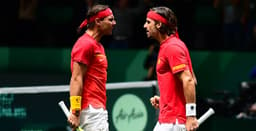 Rafael Nadal e  Feliciano López vibram em partida na Copa Davis