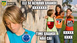 Memes: Cruzeiro cai para Série B e web não perdoa