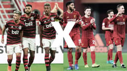 Montagem - Galeria Flamengo x Liverpool