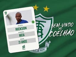 Rickson fechou com o Coelho até o fim de 2020 e vai disputar Mineiro e Série B pelo clube