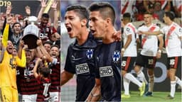 Montagem - Flamengo, Monterrey e River Plate