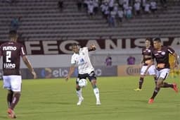 O time de Araraquara fez um duelo duro com o Coelho no jogo de ida da terceira fase da Copa do Brasil