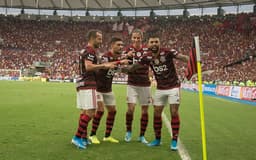 Everton Ribeiro, Arrascaeta, Filipe Luís e Gabigol - Flamengo