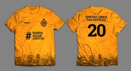 Camisetas do projeto entre o Caioba Soccer Camp