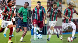 Montagem Fluminense - Marcos Paulo, Frazan, Evanilson, Nino e Miguel