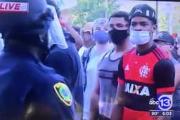 Flamengo manifestação contra racismo