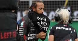 Lewis Hamilton - protesto