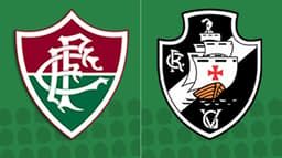 Montagem - Fluminense e Vasco