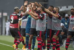 Santos x Flamengo - Comemoração