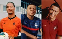 Camisas - Holanda, França e Portugal