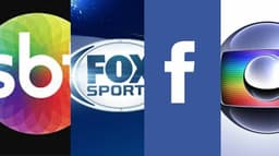 SBT - Fox - Facebook - Globo