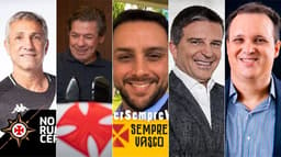 Candidatos Presidência Vasco