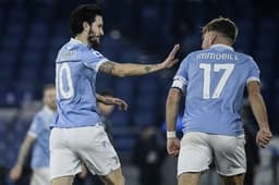 Lazio x Napoli - Immobile e Luis Alberto