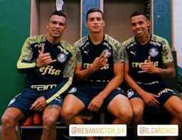 Gabriel Veron, Renan e Garcia Palmeiras
