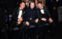 Cristiano Ronaldo, Iniesta e Messi