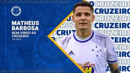 Matheus Barbosa fica no Cruzeiro oor empréstimo até o fim deste ano
