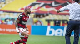 Gabigol e Rogério Ceni - Flamengo x Corinthians