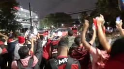 Flamengo - Chegada Morumbi