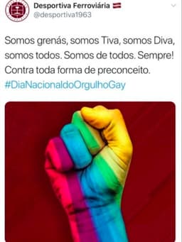 Desportiva-ES homofobia preconceito orgulho gay