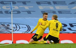Manchester City x Borussia Dortmund - Reus e Haaland