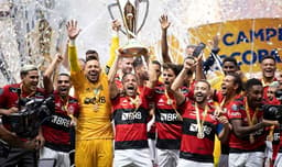 Flamengo x Palmeiras Supercopa do Brasil - Comemoração Título
