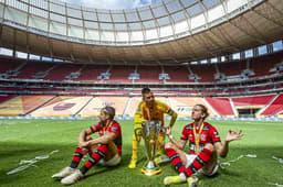Flamengo na Supercopa do Brasil - Diego Alves, Filipe Luís e Diego Ribas