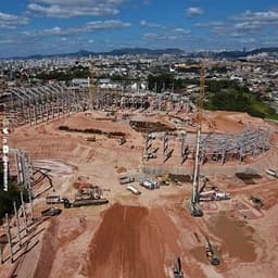 O Estádio do Galo já está com 18% das obras concluídas