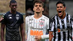 Kanu do Botafogo, Fagner do Corinthians e Hulk do Atlético-MG
