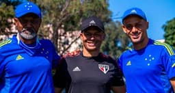 Alex, que é treinador do sub-20 do São Paulo, visitou seu ex-clube