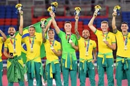 Brasil - medelha de ouro futebol - Olimpíada de Tóquio