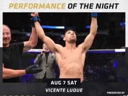 Luque conquistou cerca de 260 mil reais com o bônus no UFC 265 (Foto: Reprodução/UFC)